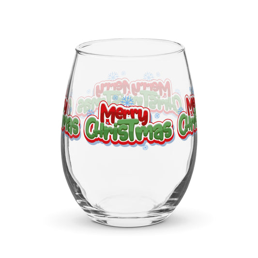 Stemless wine glass Merry Christmas Home-clothes-jewelry