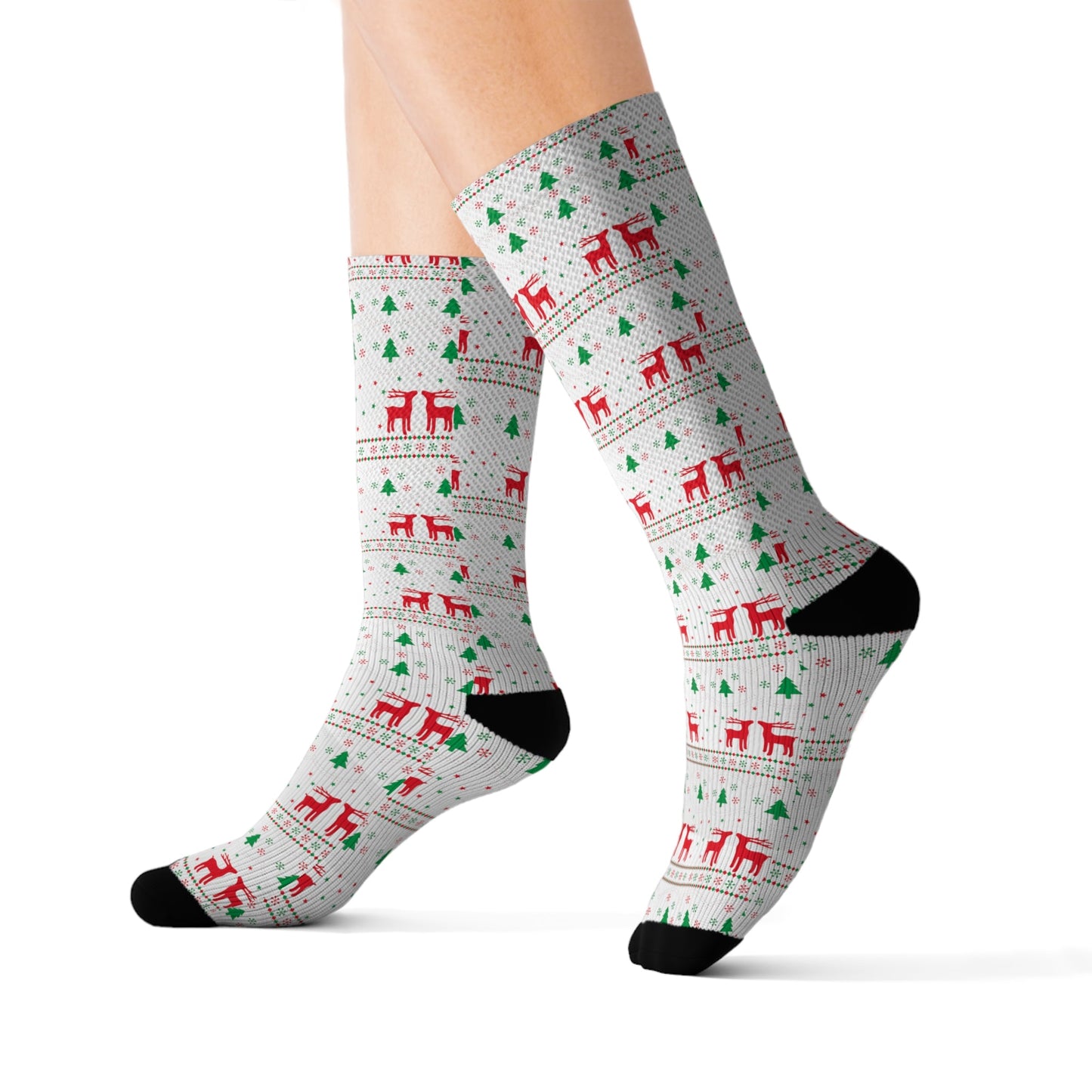 Sublimation Socks Christmas pattern Home-clothes-jewelry