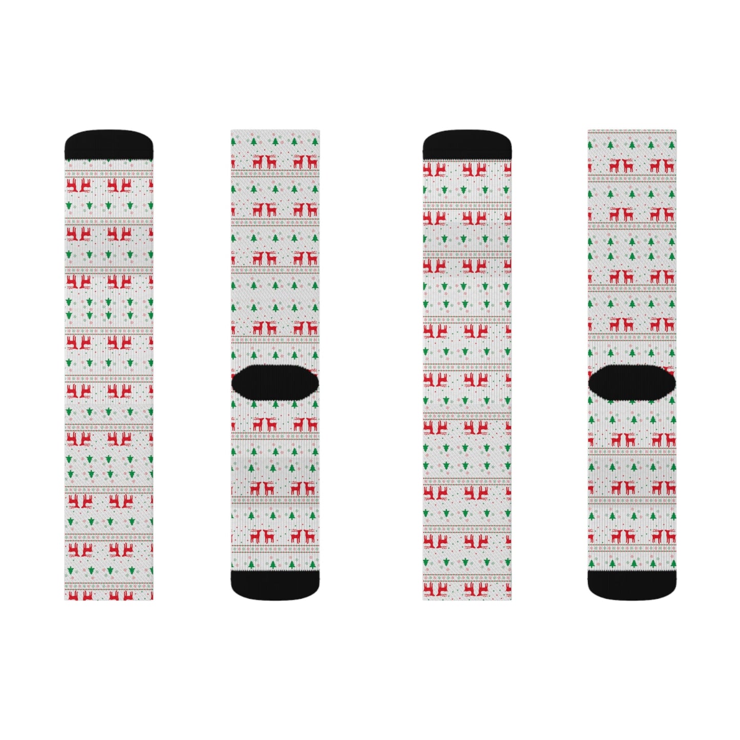 Sublimation Socks Christmas pattern Home-clothes-jewelry