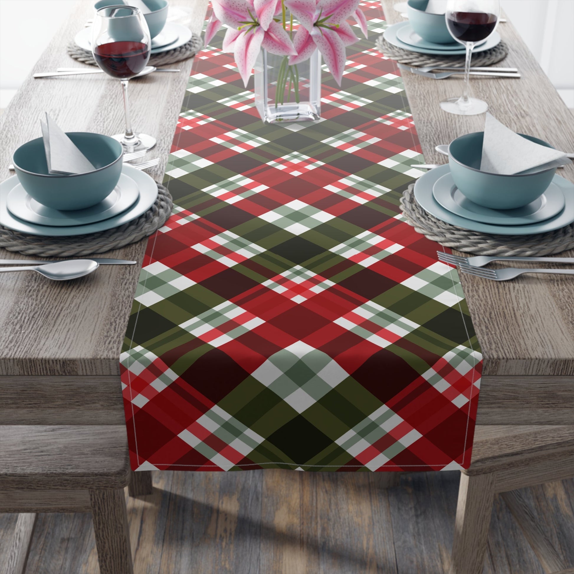 Table Runner (Cotton, Poly) Christmas pattern Home-clothes-jewelry