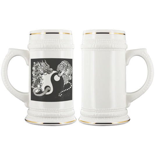 Tiger and Dragon, yin yang Beer stein Home-clothes-jewelry