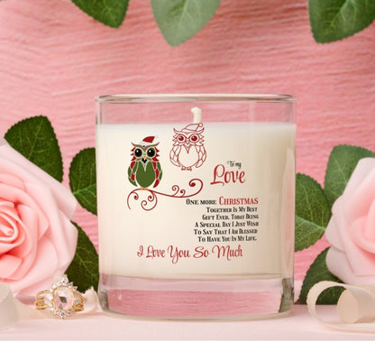 To my Love One more Christmas together Scented Candle Home-clothes-jewelry