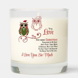To my Love One more Christmas together Scented Candle Home-clothes-jewelry
