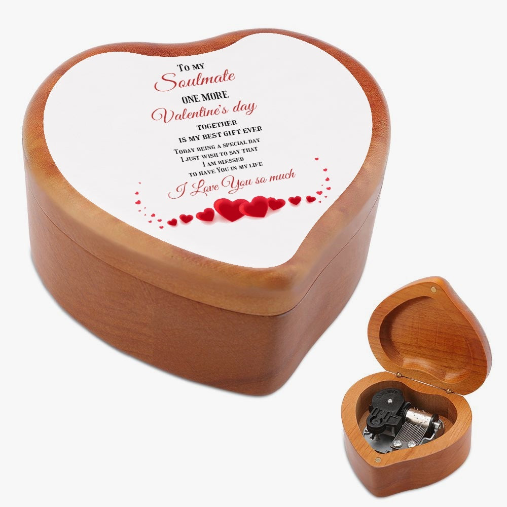 To my Soulmate Heart Shaped Wooden Music Box Home-clothes-jewelry