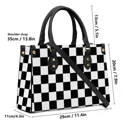 Luxury Women PU Tote Bag - Black