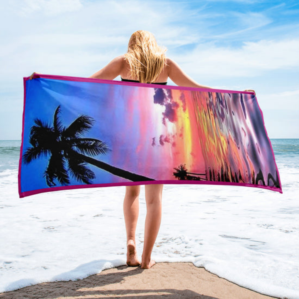 Towel Sunset at the beach Home-clothes-jewelry