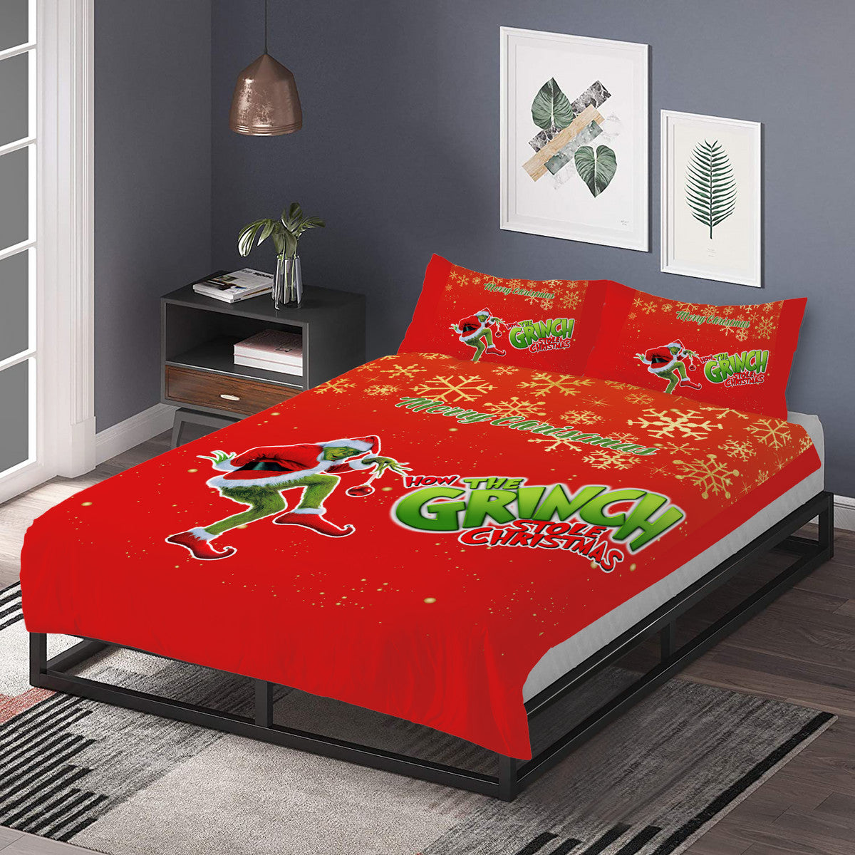 Transform Your Christmas with Bedding Grinch, Christmas Decoration Home-clothes-jewelry