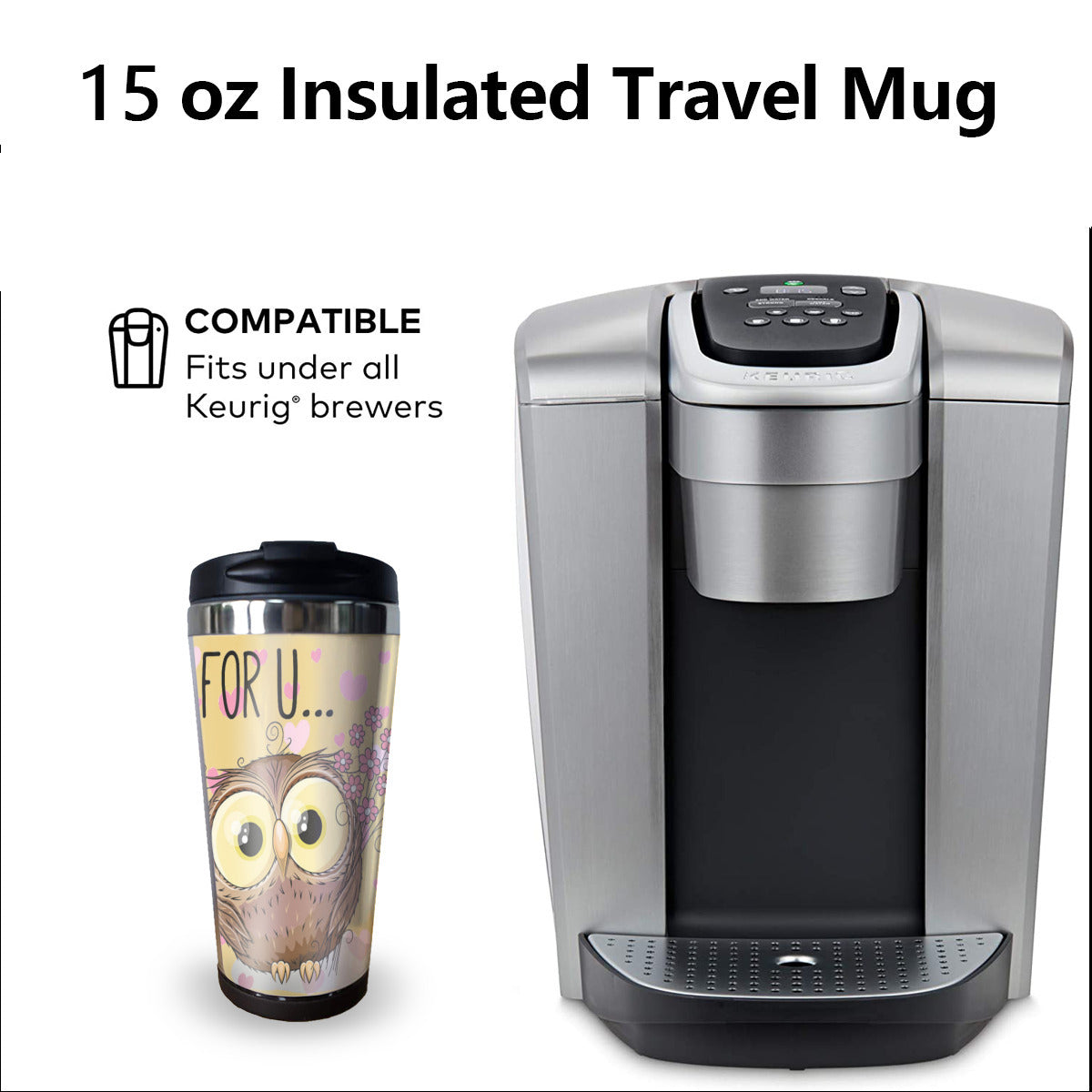 Travel Mug Owl for you,Valentine's day gift Home-clothes-jewelry