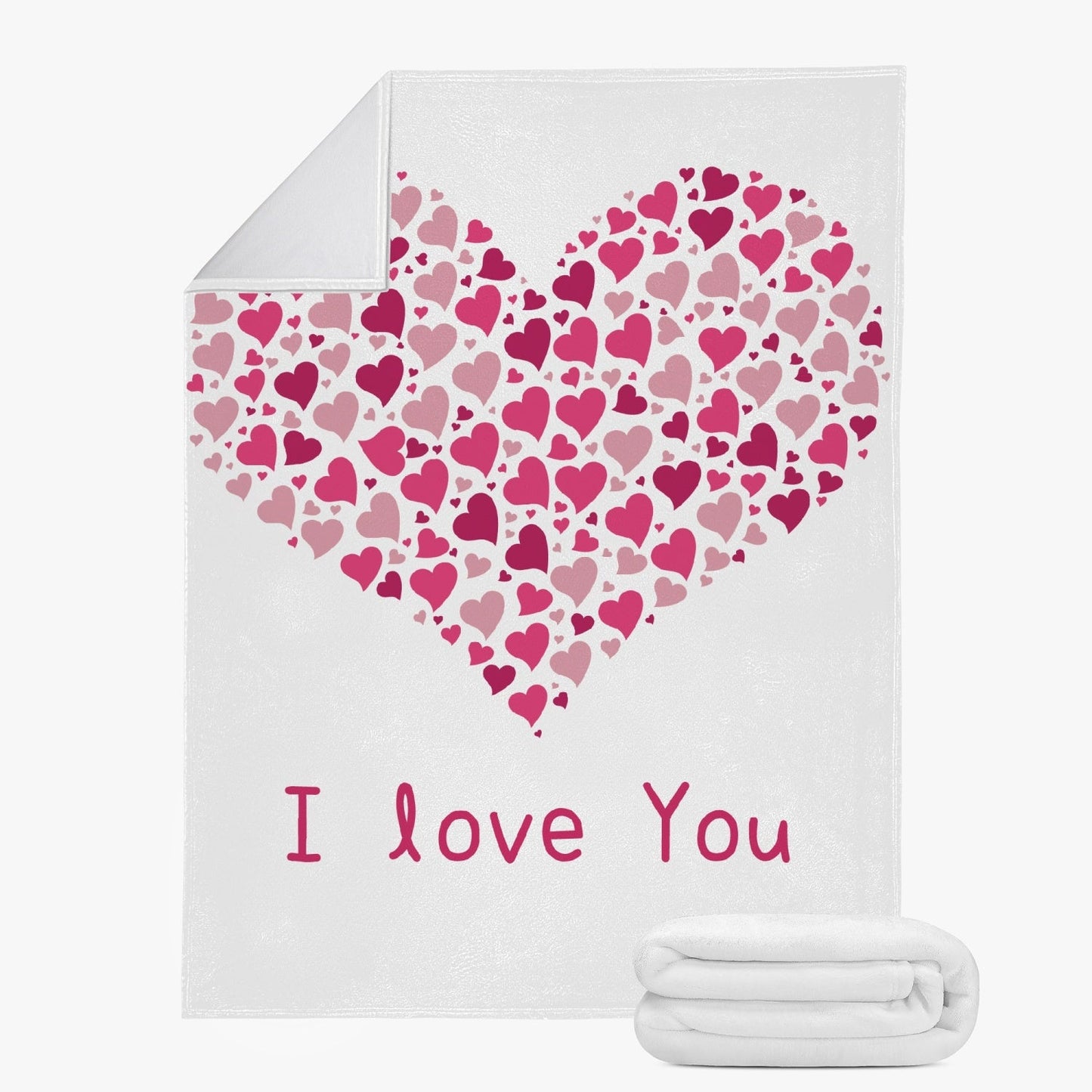 Trends Dual-sided Stitched Blanket I love You Home-clothes-jewelry