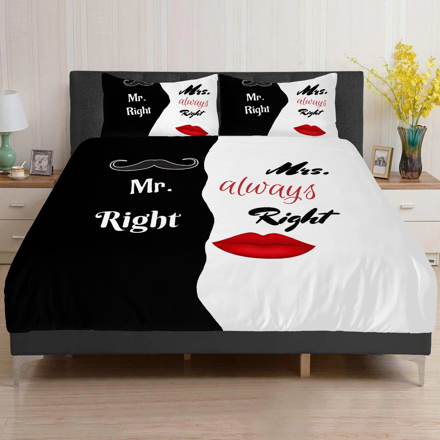 Bedding Mr.Right and Mrs.always Right