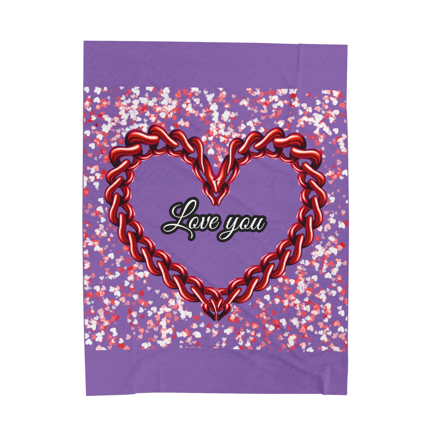 Velveteen Plush Blanket Love you Home-clothes-jewelry