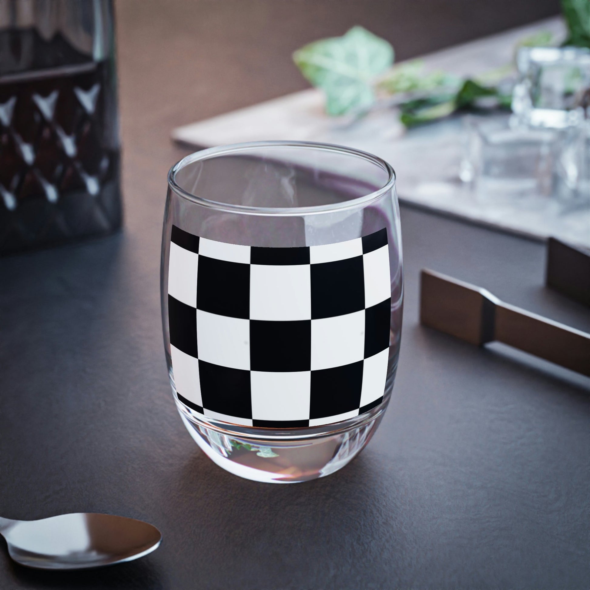 Whiskey Glass Black White Home-clothes-jewelry