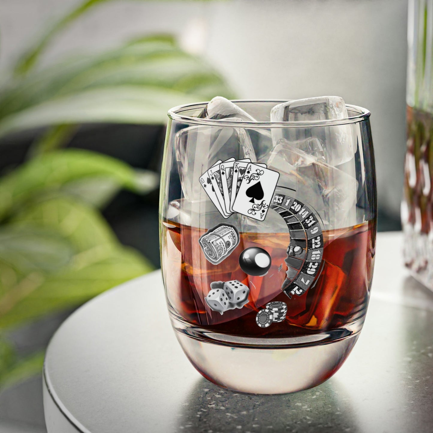 Whiskey Glass Gambler Home-clothes-jewelry