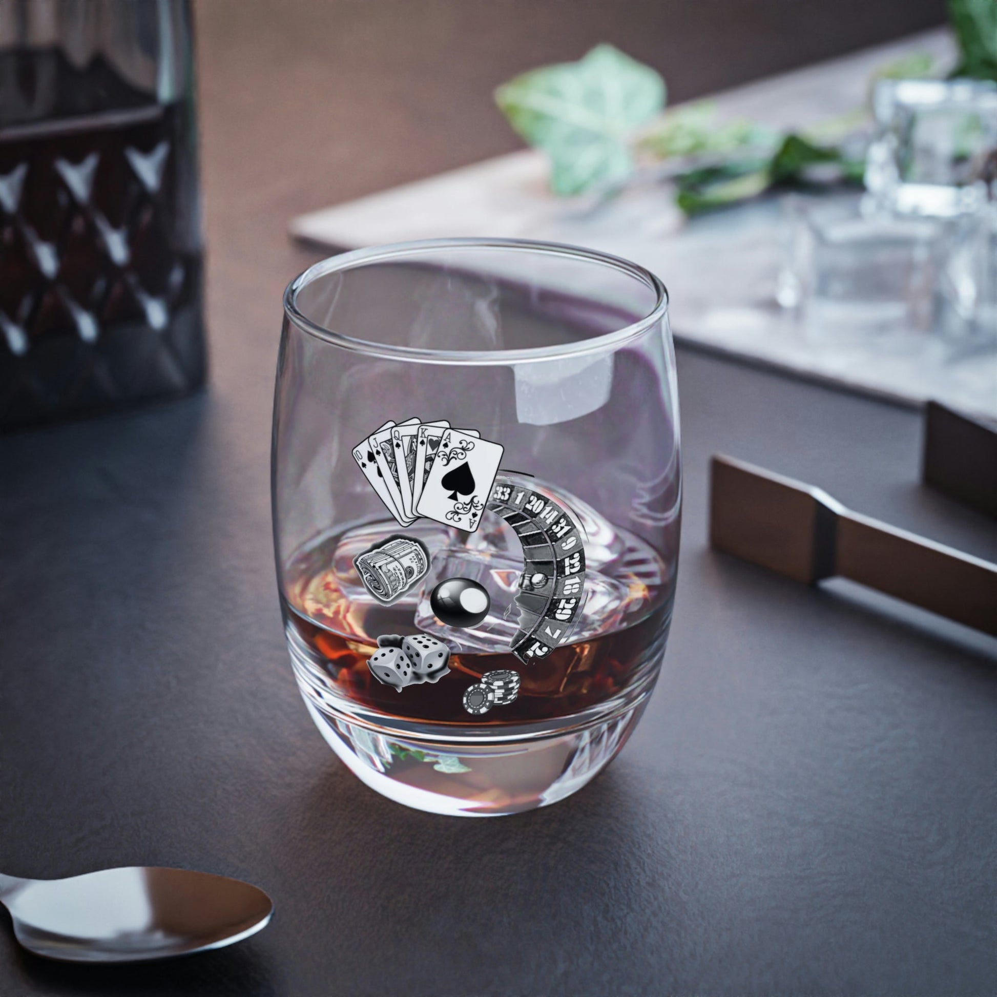 Whiskey Glass Gambler Home-clothes-jewelry