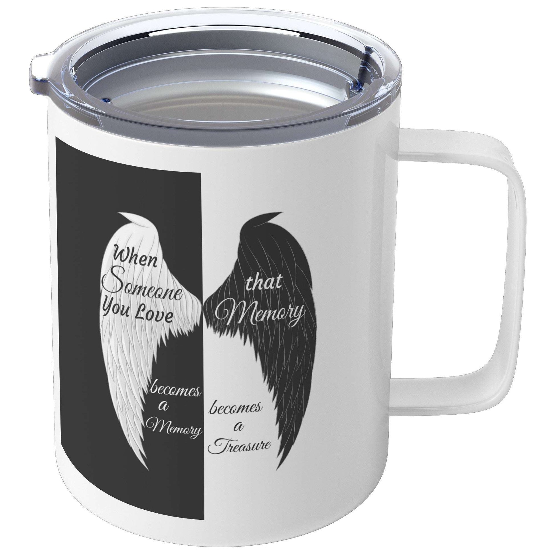 Whispering Remembrance: Embracing Eternal Love with the Angel Wings Mug to Go Home-clothes-jewelry