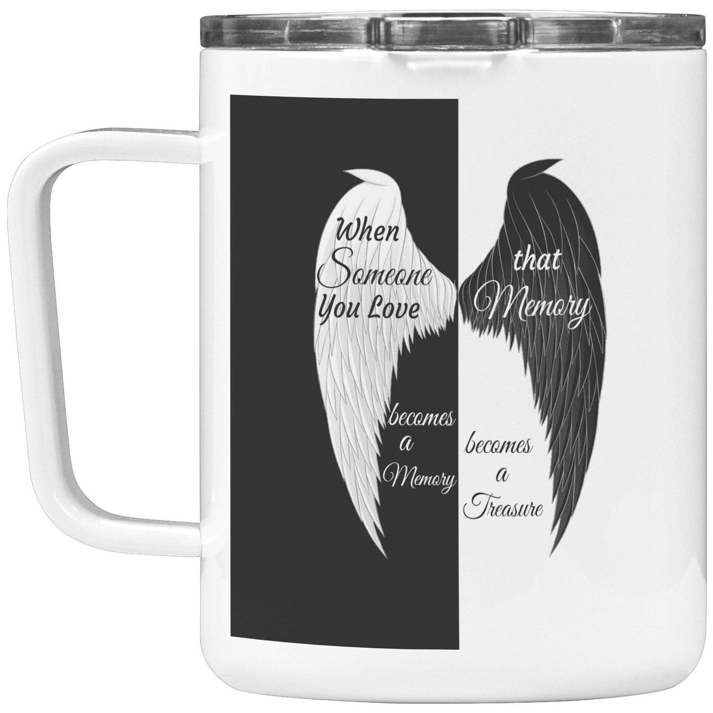 Whispering Remembrance: Embracing Eternal Love with the Angel Wings Mug to Go Home-clothes-jewelry