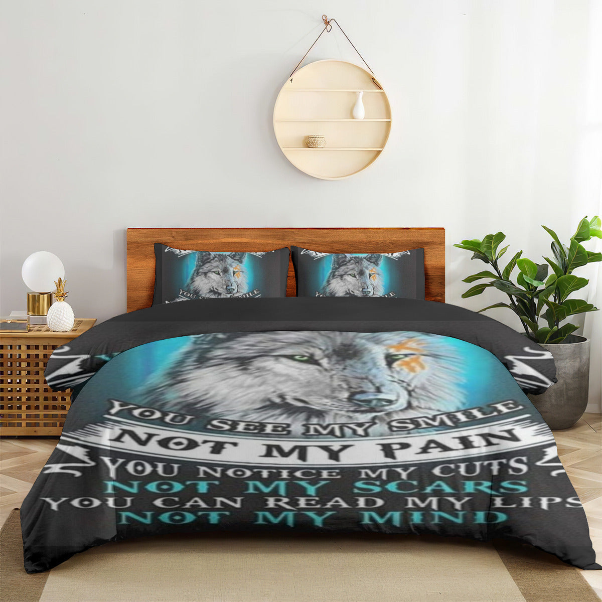 Wolf Bedding Set, Room decoration, Bed decoration, Gift idea Home-clothes-jewelry