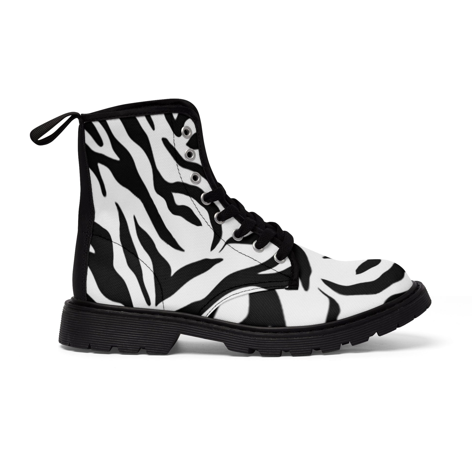 Women's Canvas Boots Zebra Home-clothes-jewelry