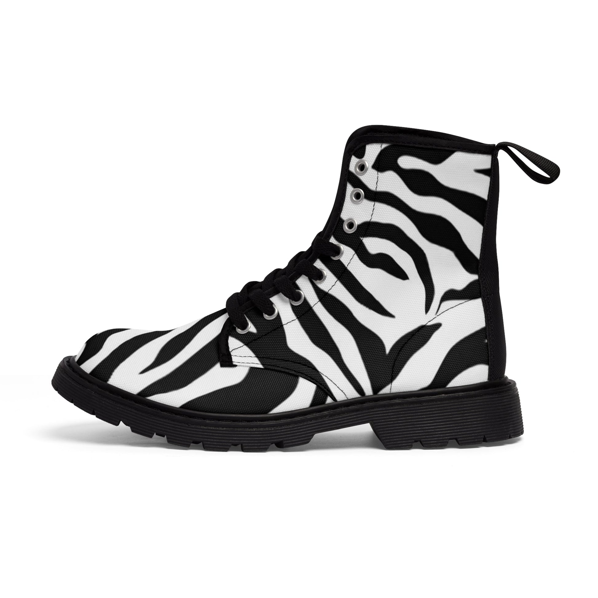 Women's Canvas Boots Zebra Home-clothes-jewelry