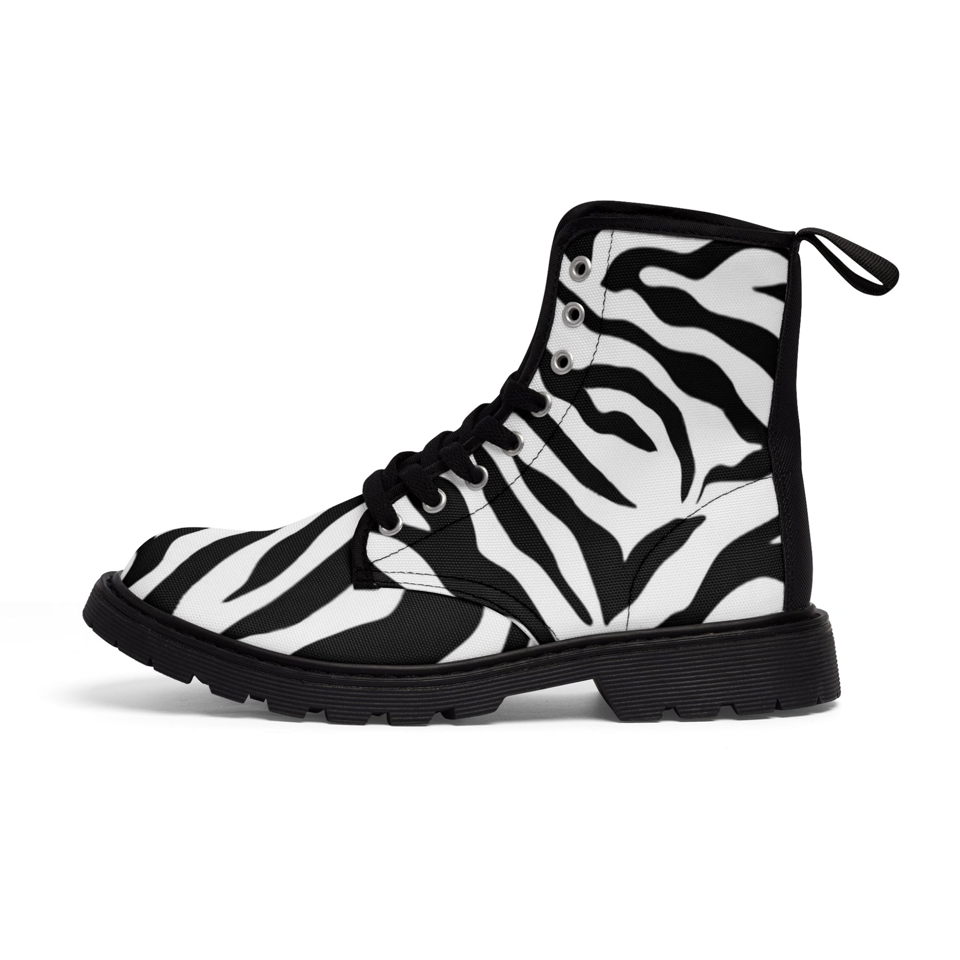 Women's Canvas Boots Zebra Home-clothes-jewelry