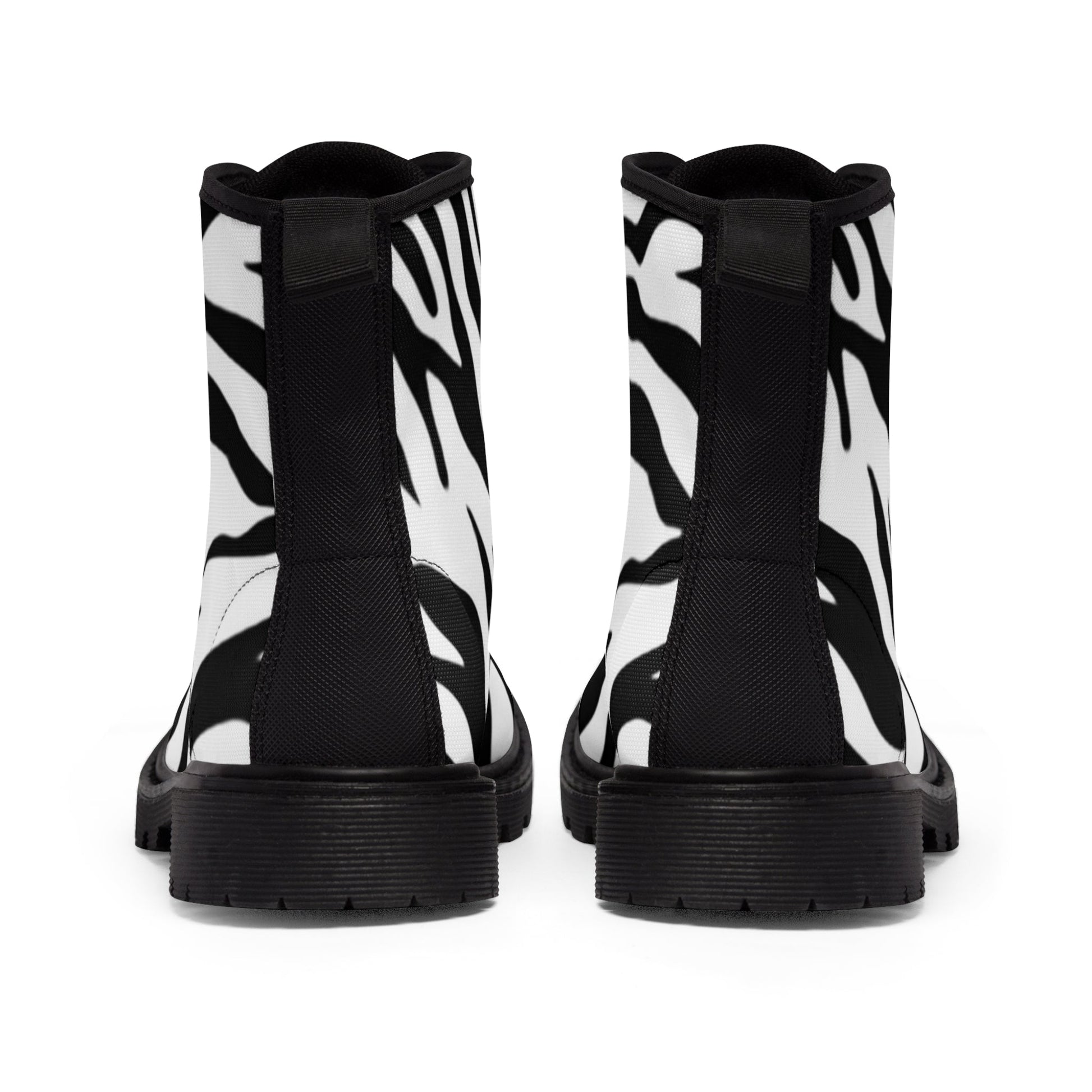 Women's Canvas Boots Zebra Home-clothes-jewelry