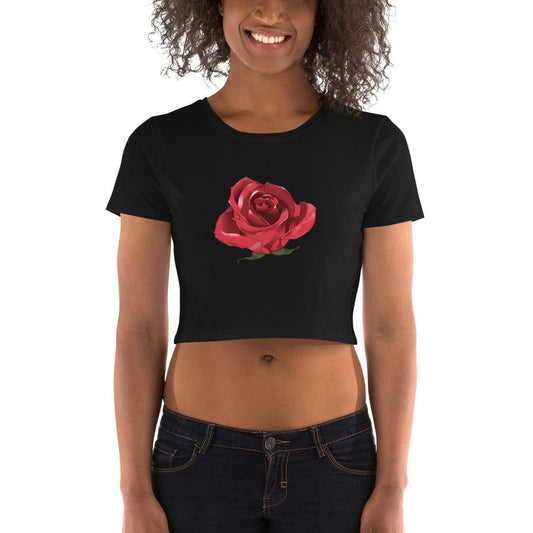 Women’s Crop Tee Rose Home-clothes-jewelry