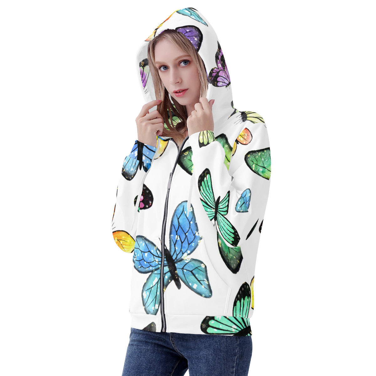 Women's Hoodie Butterflies Home-clothes-jewelry