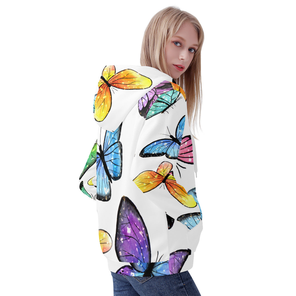 Women's Hoodie Butterflies Home-clothes-jewelry