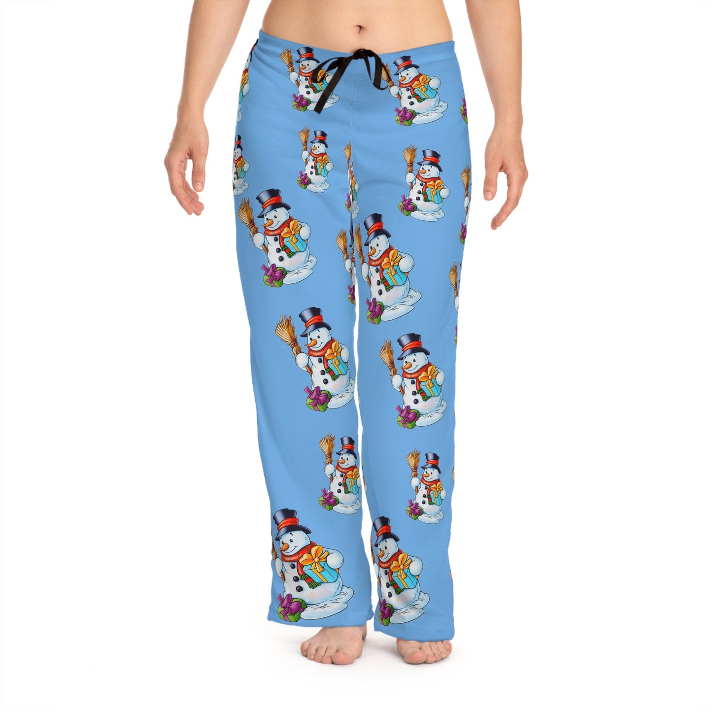 Women's Pajama Pants (AOP) Snowmans Home-clothes-jewelry