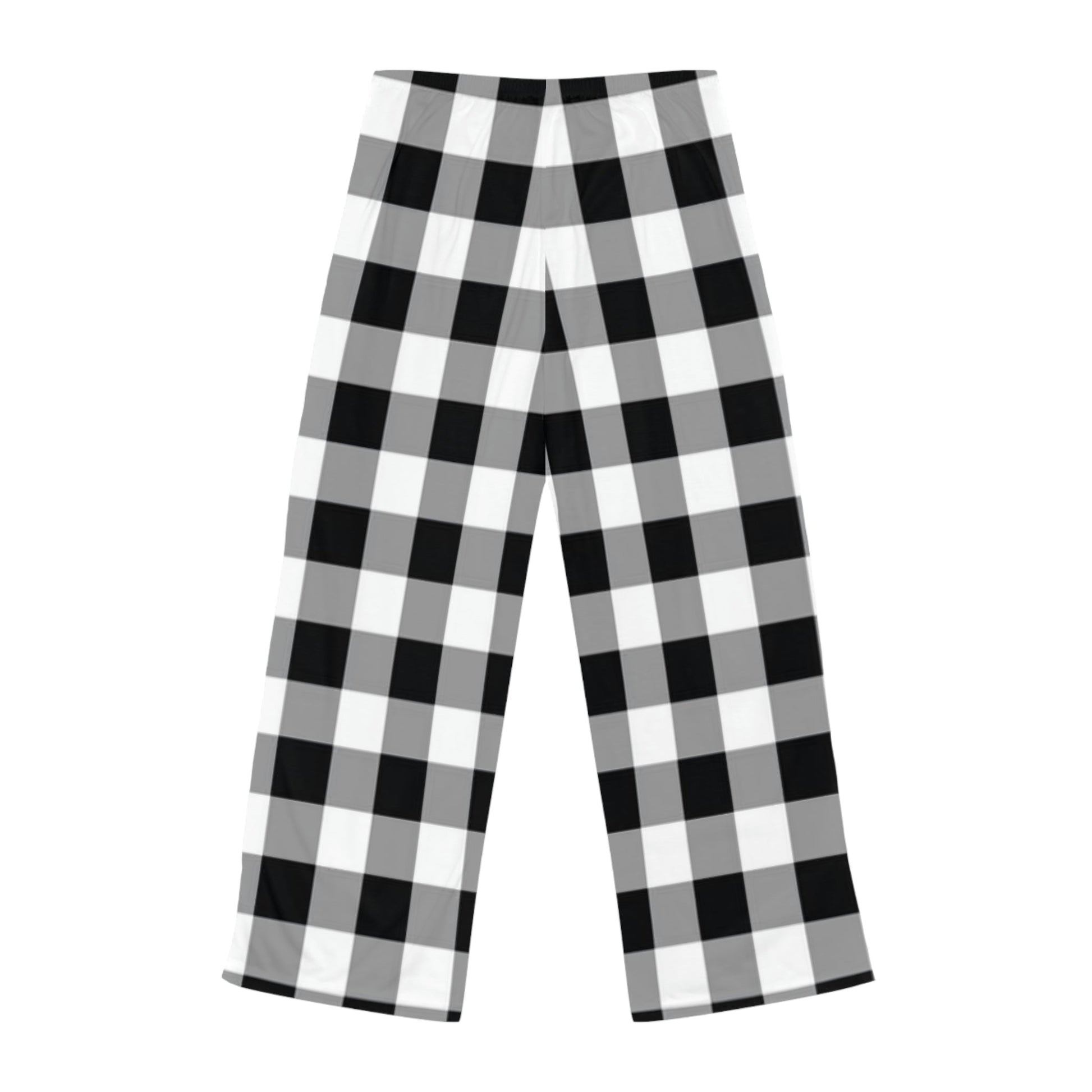 Women's Pajama Pants (AOP) black and white Home-clothes-jewelry