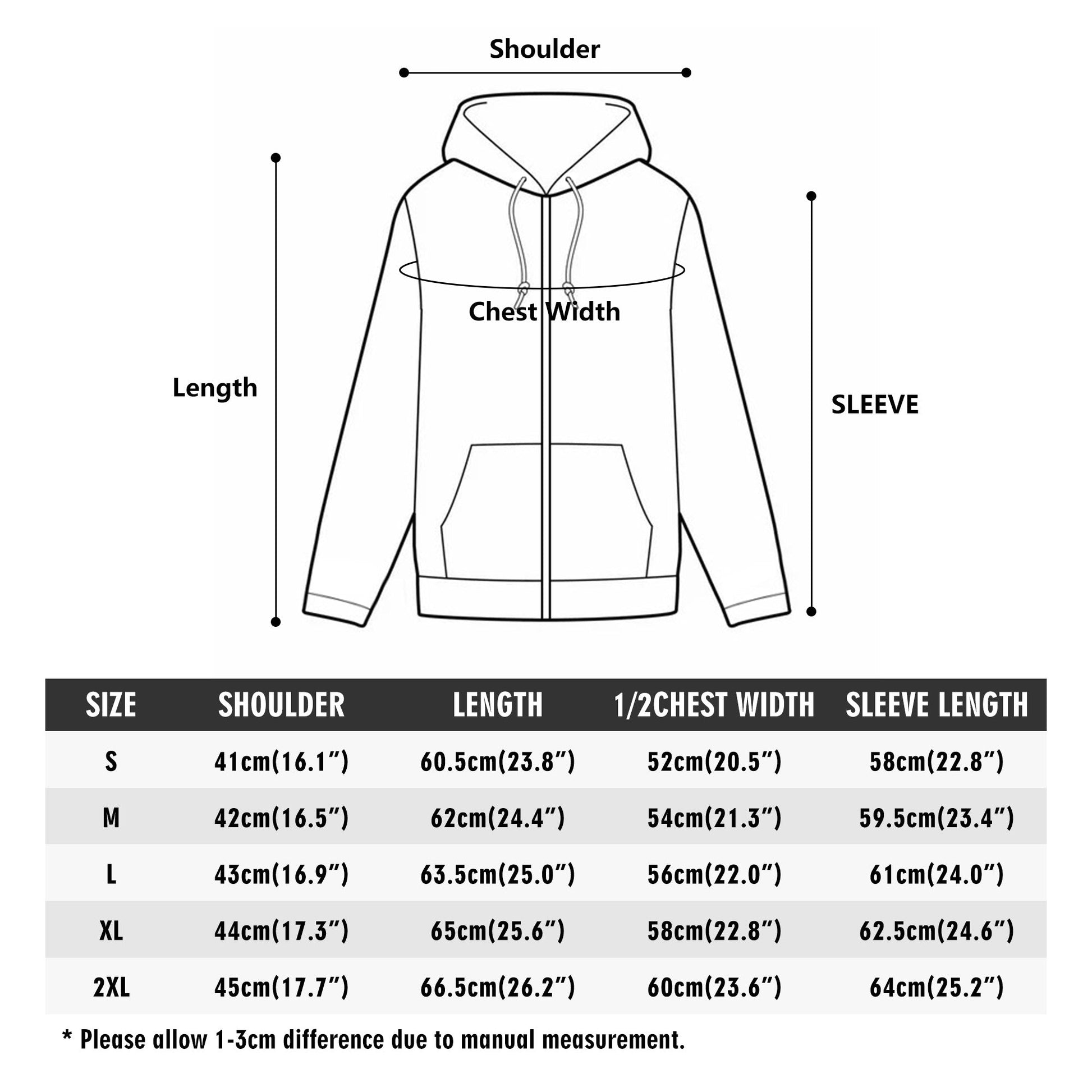 Womens Lightweight Zipper Jumper Sweatshirt Hoodie Black and White Home-clothes-jewelry