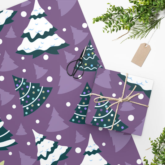 Wrapping Paper Christmas trees Home-clothes-jewelry