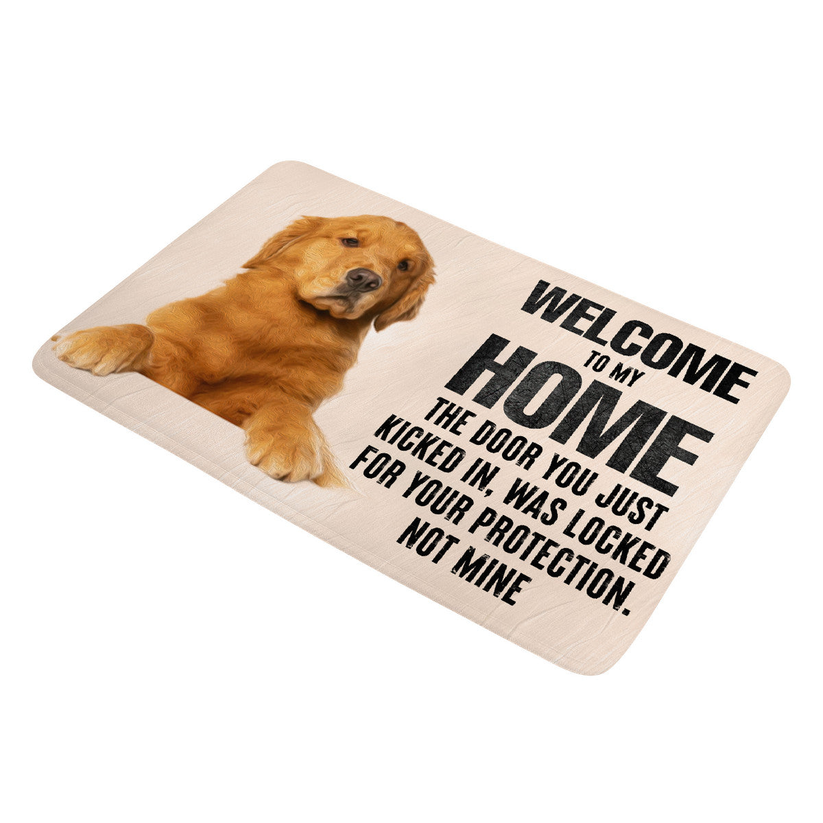 Dog Welcome Doormat - One Size - doormats