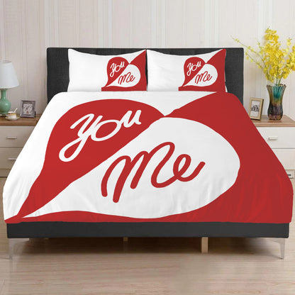 You and Me Bedding red white, Valentine's Day gift idea Home-clothes-jewelry