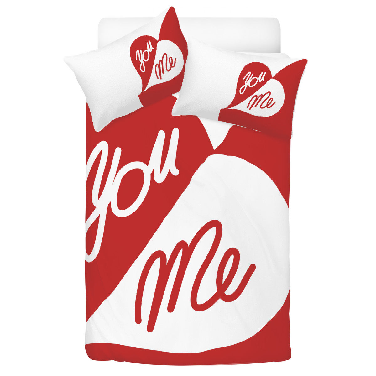 You and Me Bedding red white, Valentine&