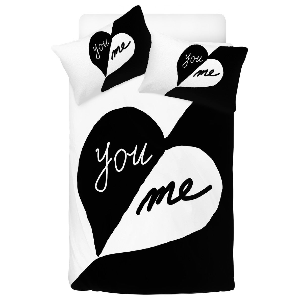 You and Me black and white Bedding Home-clothes-jewelry