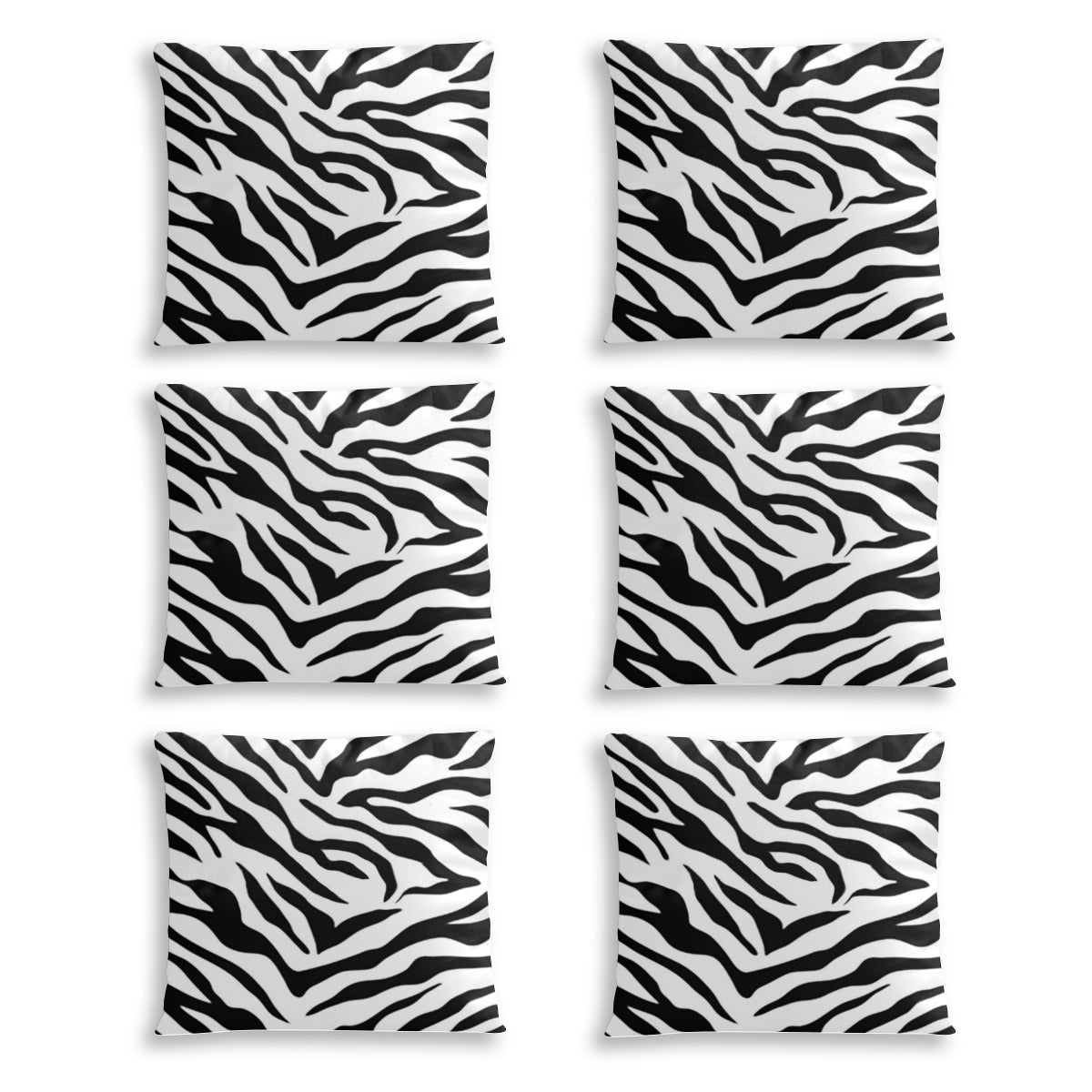 Zebra decoration Cushion cover (6 set, same sides)｜Polyester Home-clothes-jewelry