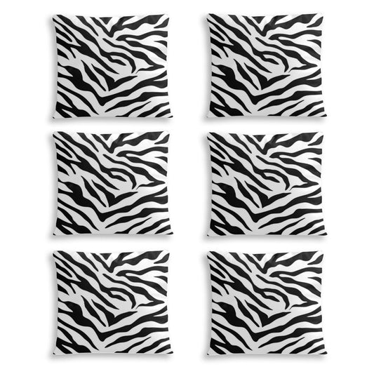 Zebra decoration Cushion cover (6 set, same sides)｜Polyester Home-clothes-jewelry