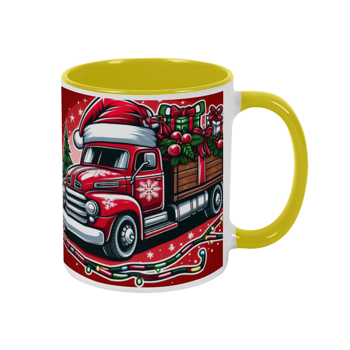 Mug Christmas red Santa Claus Truck decoration