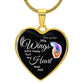 I love my Dad, His Wings were ready but my Heart was not,   heart pendant Necklace