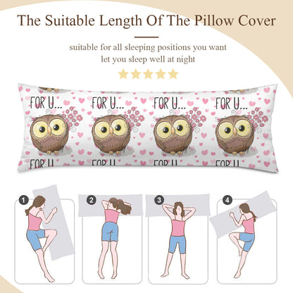 Long Pillow Cover Double-Sided Design