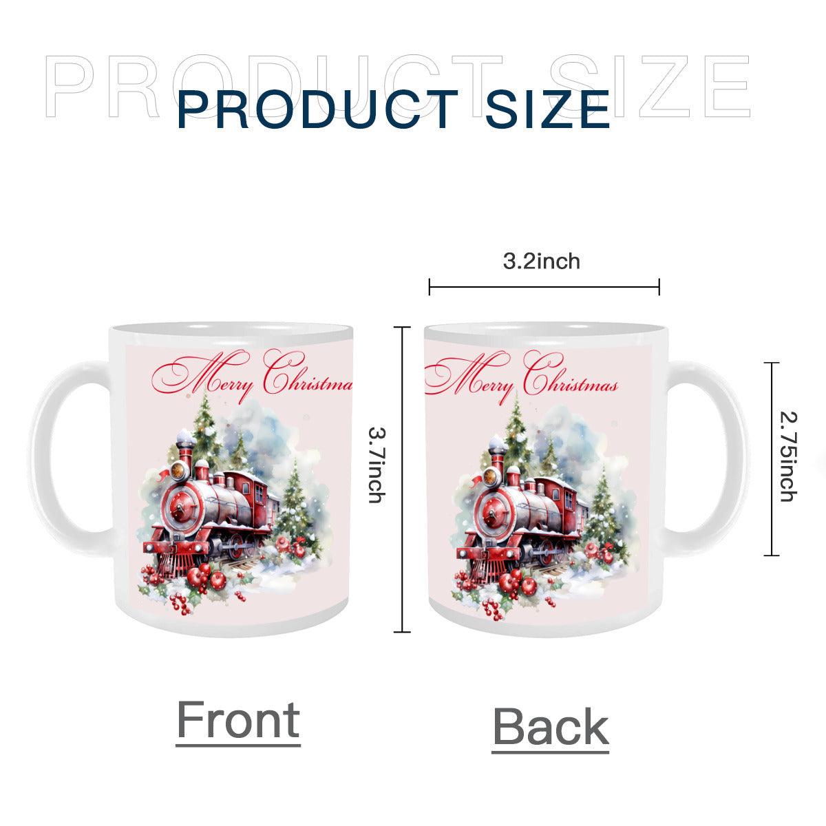 High Quality Scratch Resistant Mug Merry Christmas