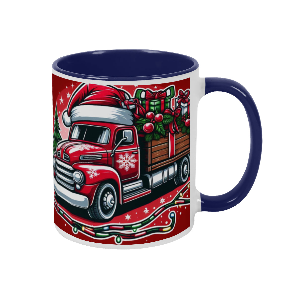 Mug Christmas red Santa Claus Truck decoration