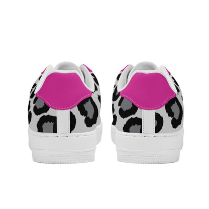 Low Top Unisex Sneaker Leopard print and Pink decoration