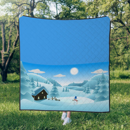 245. Polyester Quilt Winter landscape