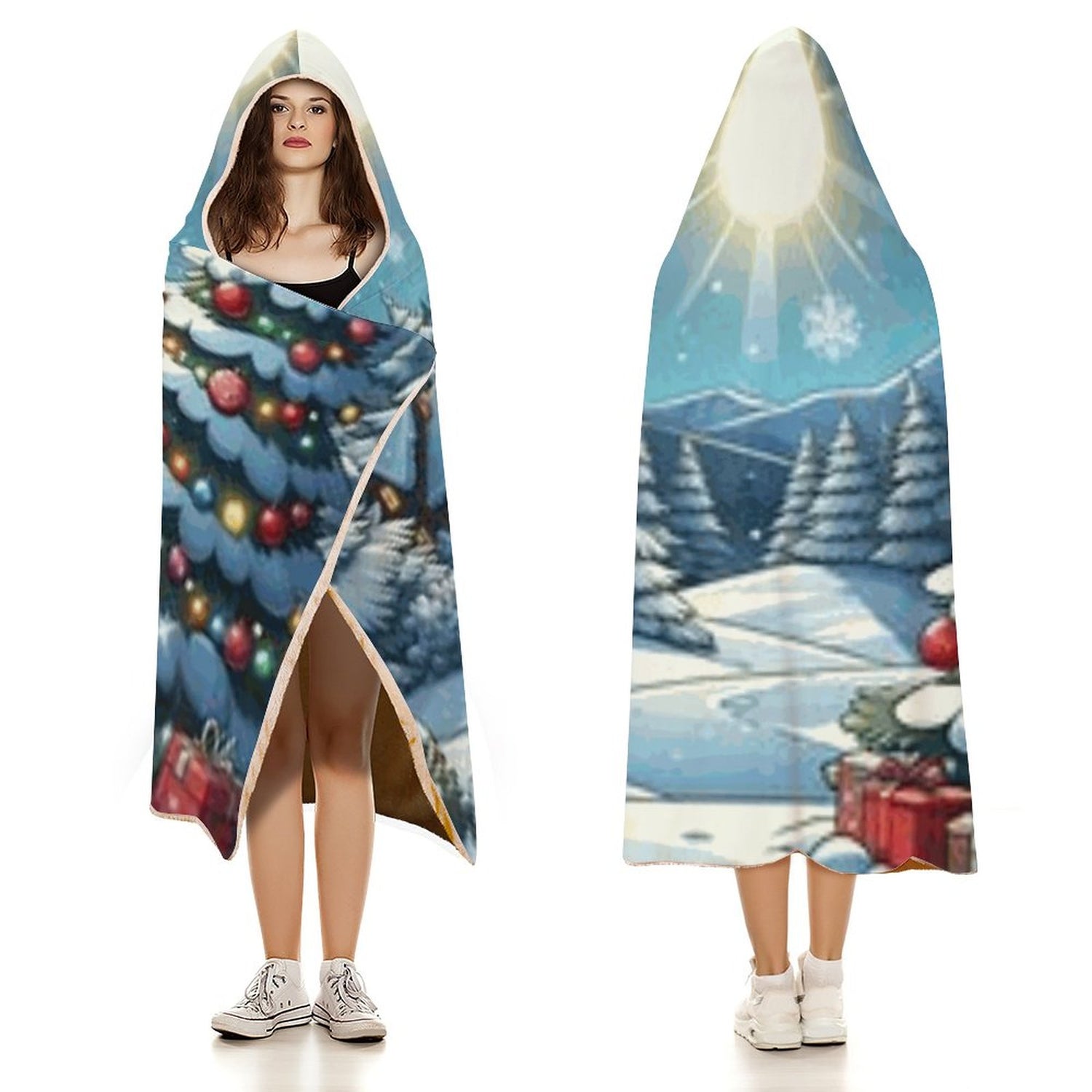 Wrap Hooded Blanket-60&quot;x80&quot;/ 150x200cm