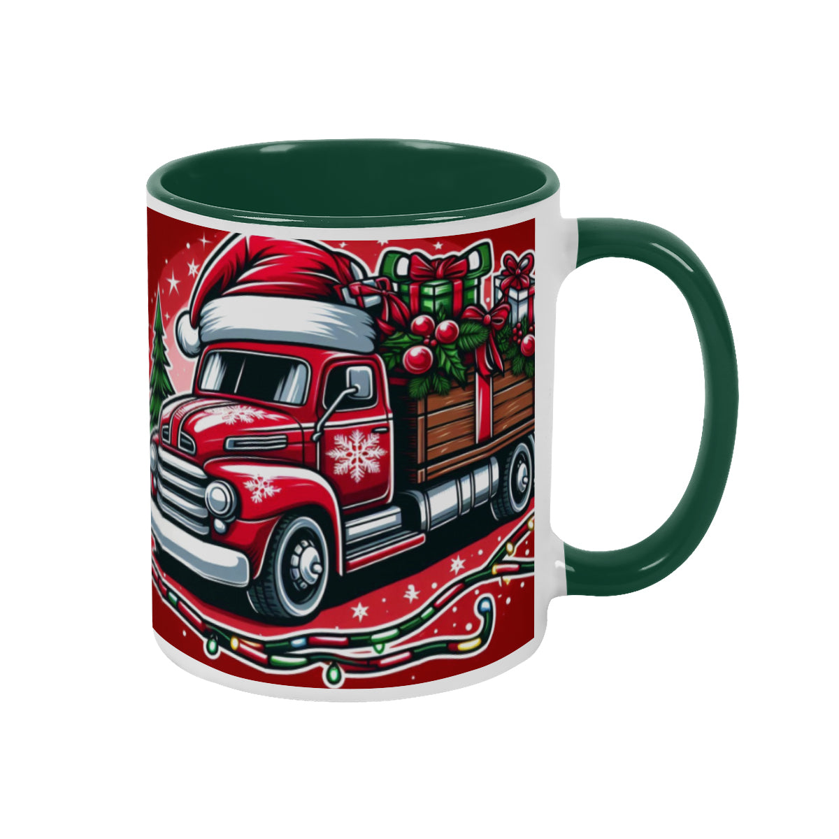 Mug Christmas red Santa Claus Truck decoration