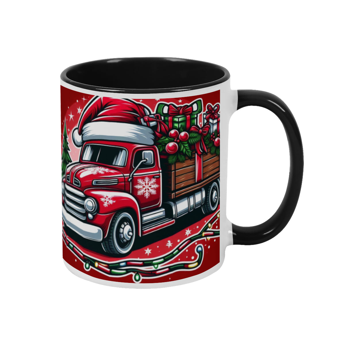 Mug Christmas red Santa Claus Truck decoration