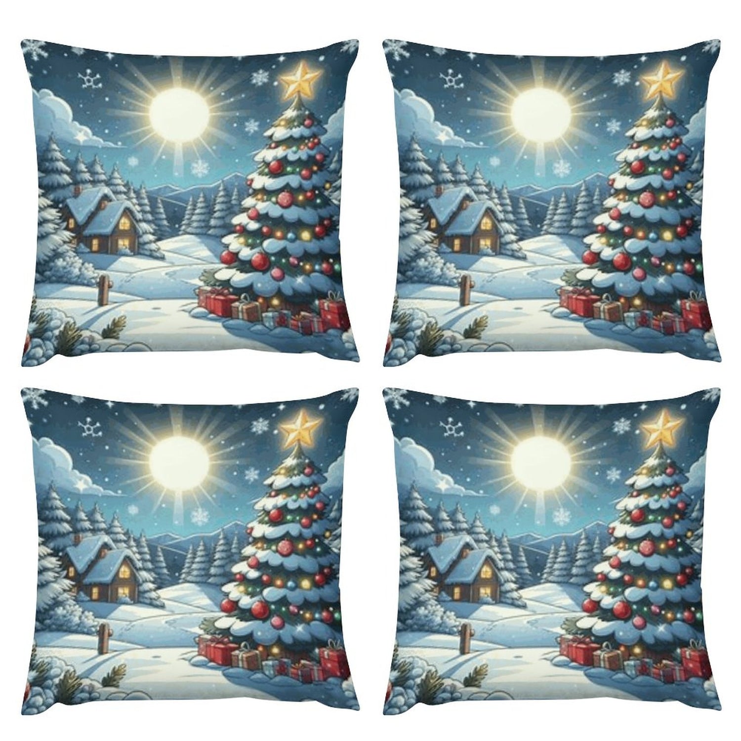 Plush Pillowcase Set of 4