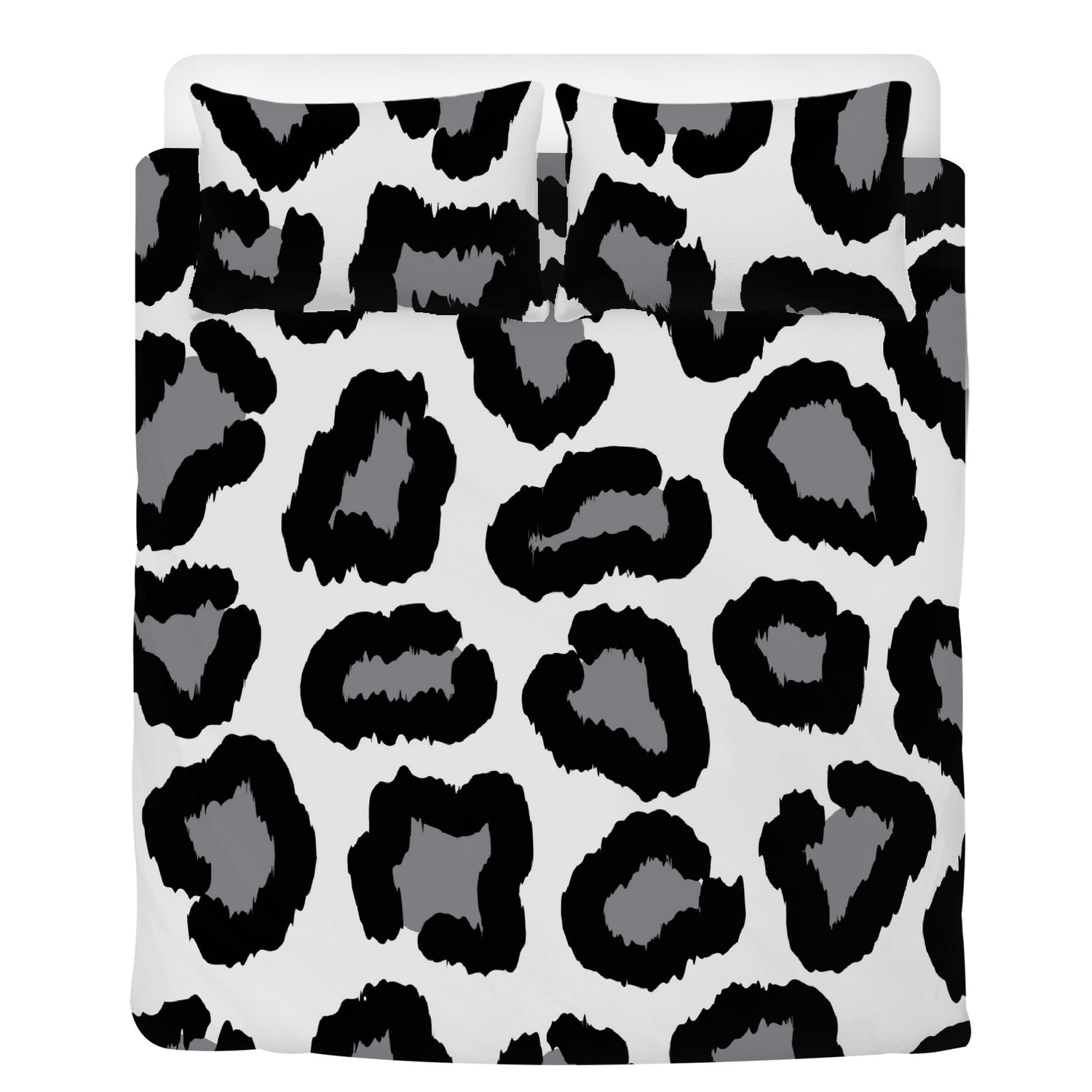 Beddings black and white leopard print